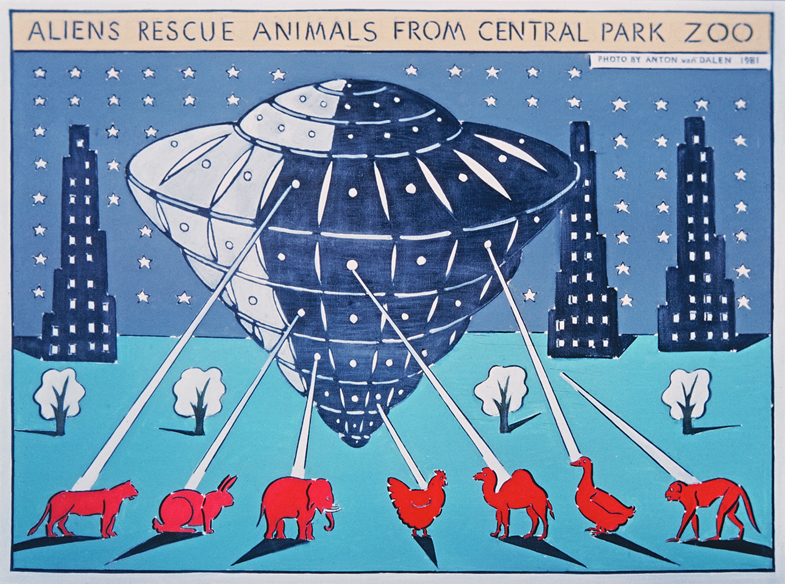 United States of the Solar System (3) - Page 11 Anton-van-dalen-aliens-rescue-animals-from-central-park-zoo-1981-oil-on-canvas